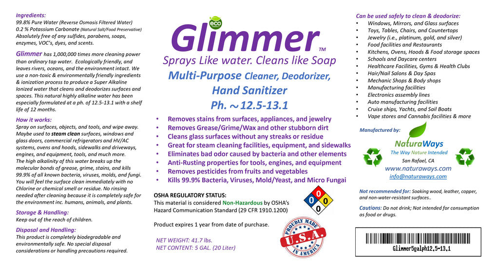 Glimmer Surface Cleaner – Natural, effective cleaning solution and disinfectant