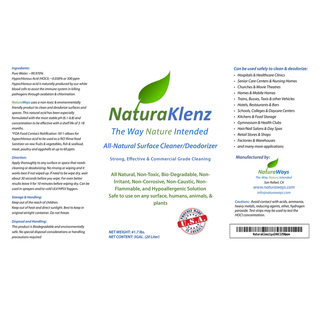 NaturaKlenz Surface Cleaner – Natural disinfectant and all purpose cleaner